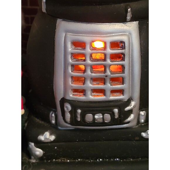 Vtg Animated Holiday Creations 94’ Santa Clause W/Stove Musical Christmas 17" VG - Picture 2 of 9